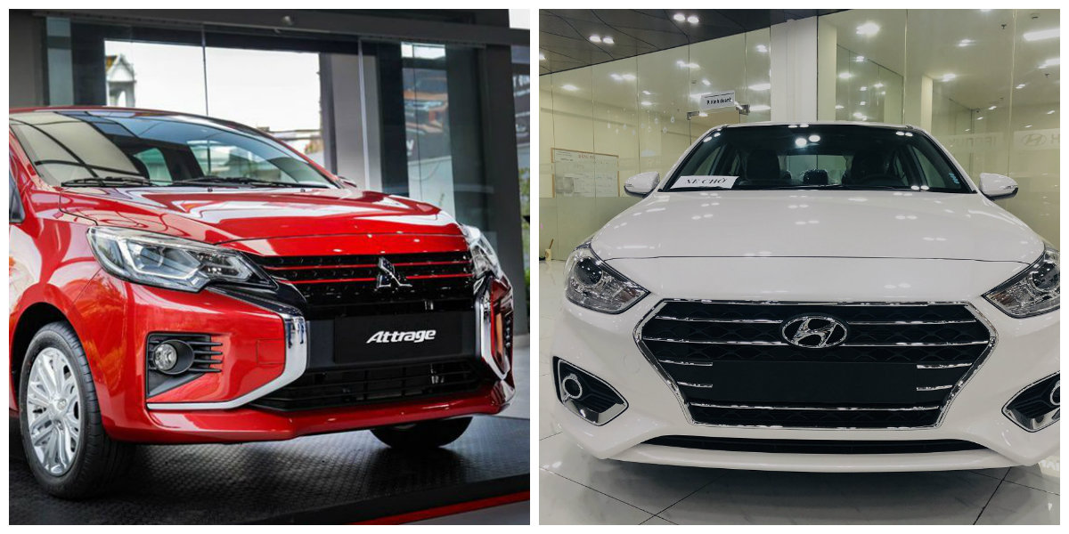 Mitsubishi Attrage và Hyundai Accent